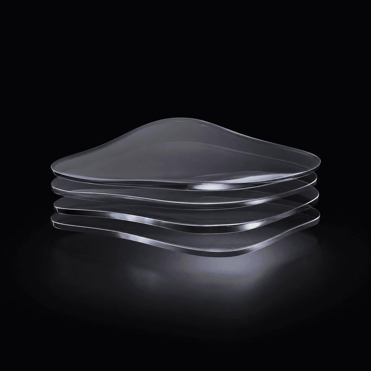 Abstract glass cloud sculpture representing Generation Cloud